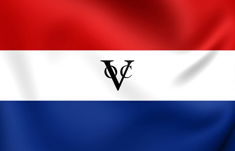 A picture of the VOC flag for the Grade 7 Social Sciences Colonisation of the Cape topic.